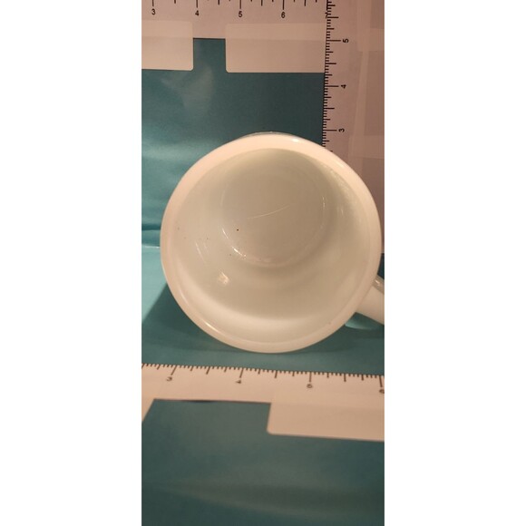 Vintage Fire-King Milk Glass Stackable Mug – Anchor Hocking Mid-Century Diner - Picture 4 of 8
